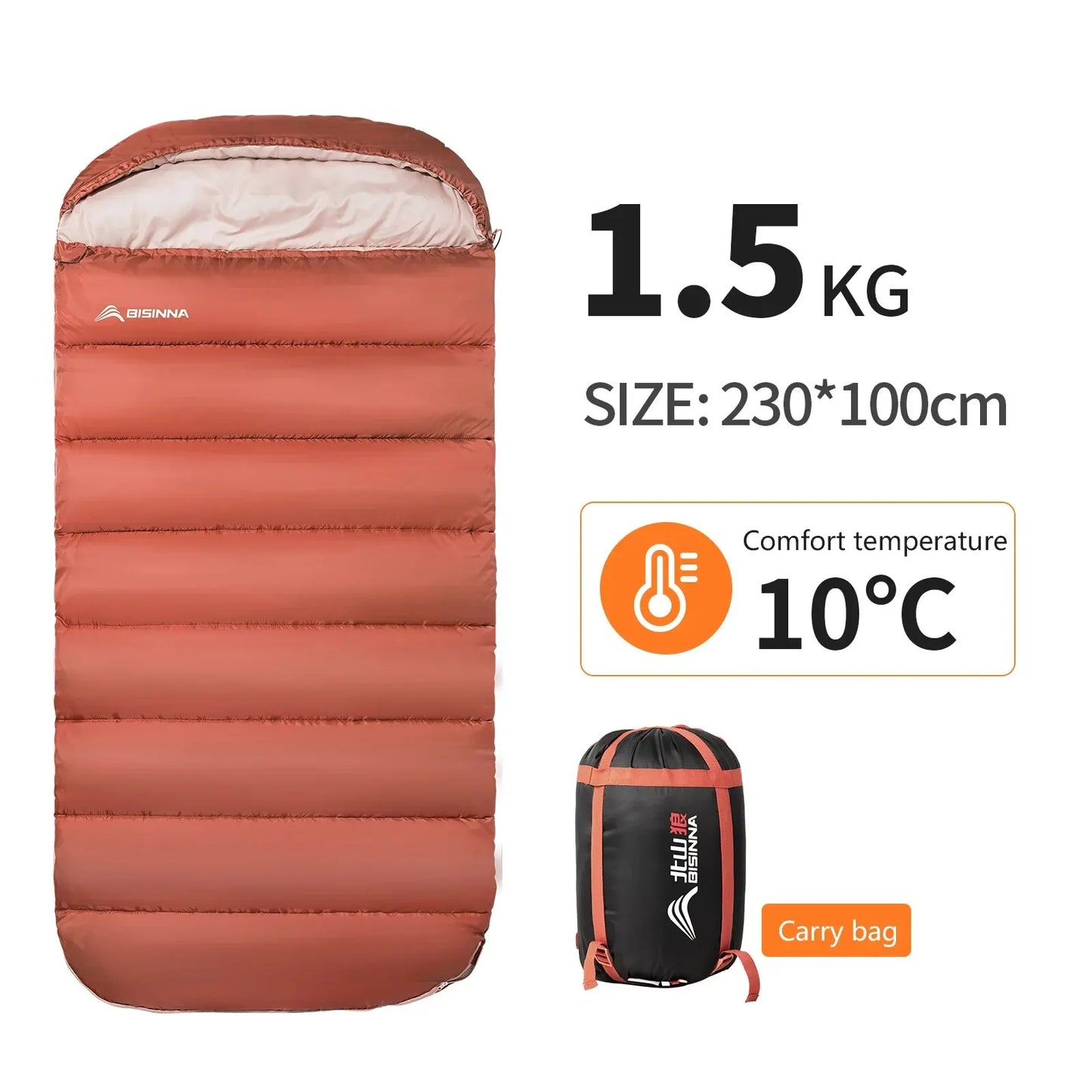 TrailHaven® – Lightweight 3-Season Camping Sleeping Bag - Vista 10 del producto