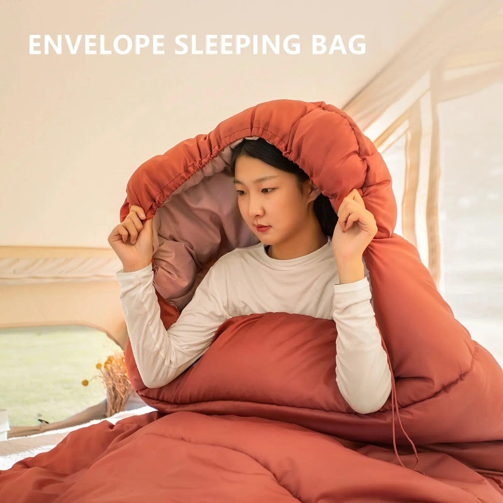 TrailHaven® – Lightweight 3-Season Camping Sleeping Bag - Vista 5 del producto