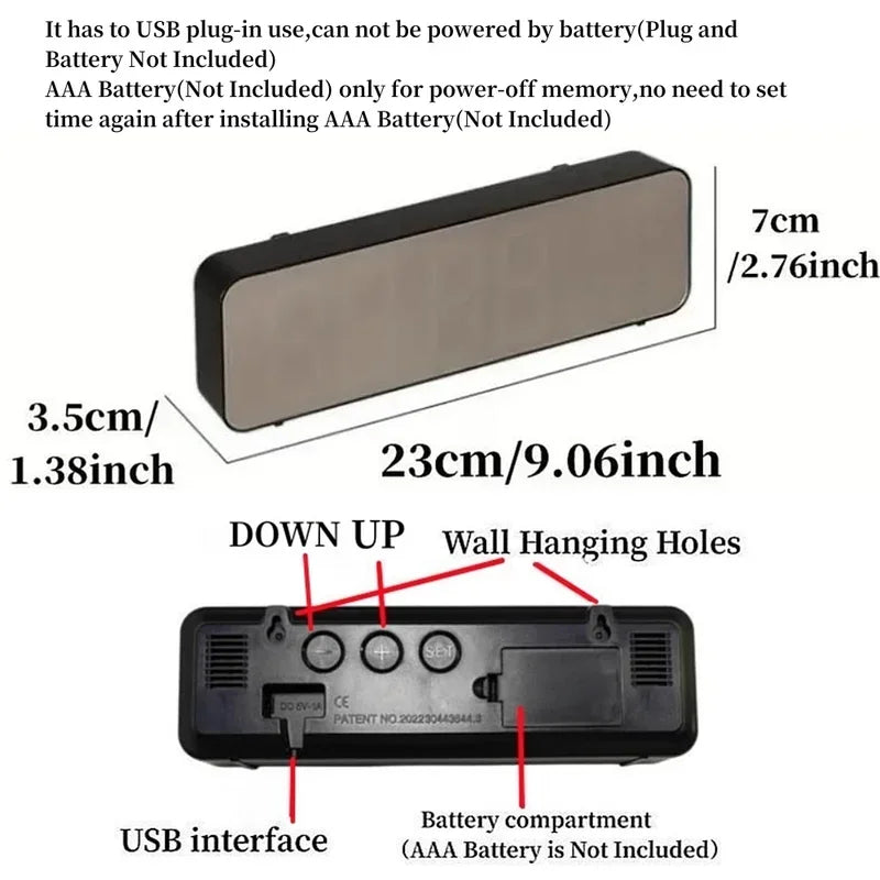 ChronoComfort® – Digital Wall Clock - Vista 2 del producto