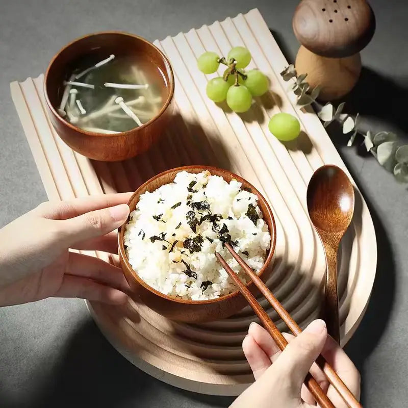 JujuWood® – Japanese Wooden Soup & Salad - Vista 2 del producto