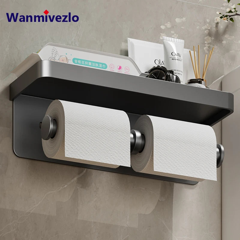 SmartMount® – Multifunctional Bathroom Paper Holder - Vista principal del producto
