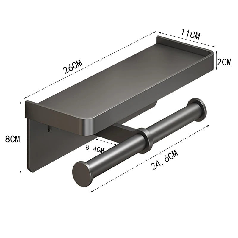 SmartMount® – Multifunctional Bathroom Paper Holder - Vista 4 del producto