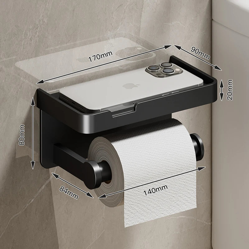 SmartMount® – Multifunctional Bathroom Paper Holder - Vista 7 del producto