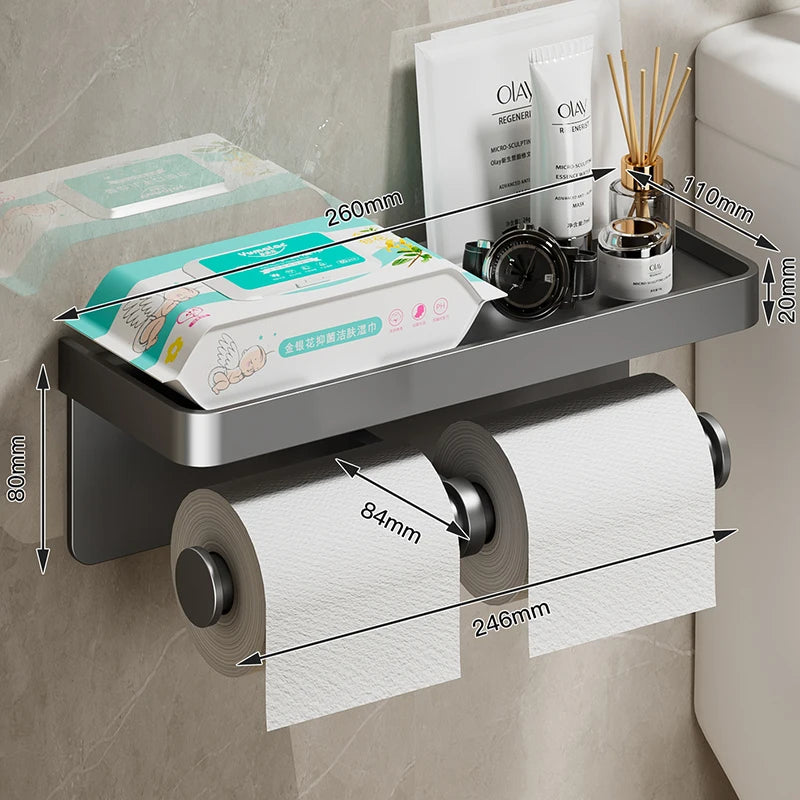 SmartMount® – Multifunctional Bathroom Paper Holder - Vista 9 del producto