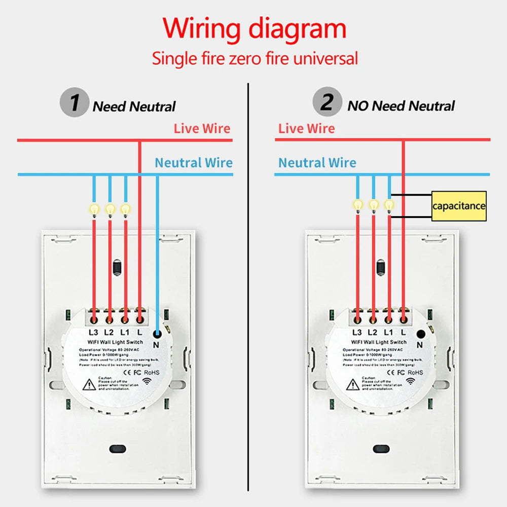 LightTouch® – RF433 WiFi Light Switch System - Vista 6 del producto