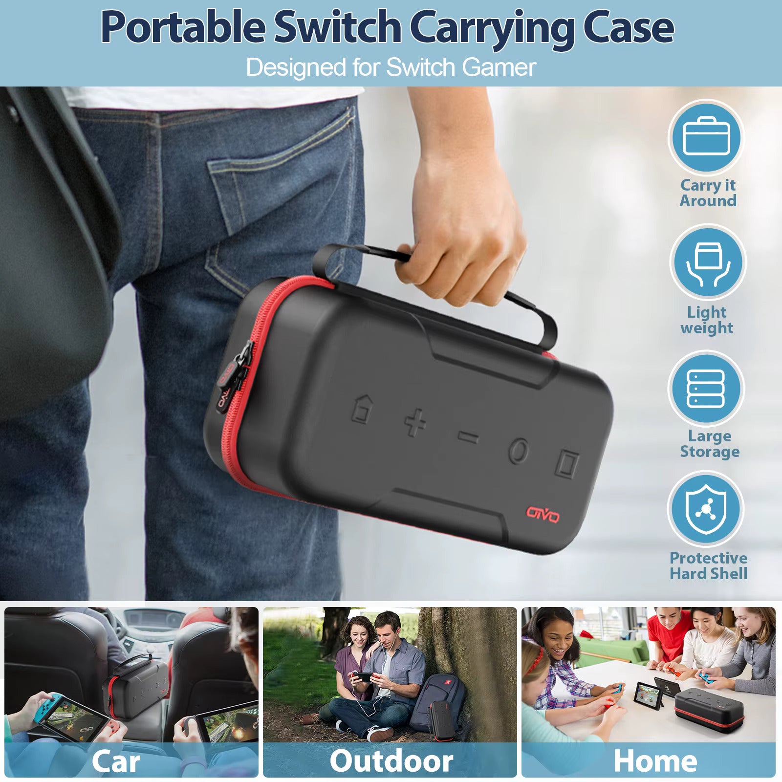 GameVault® – Large Storage Bag for Switch - Vista 2 del producto